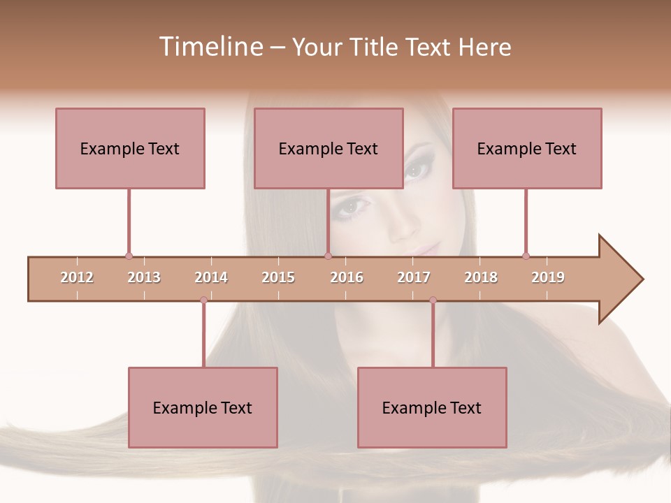 Hair Model Long PowerPoint Template
