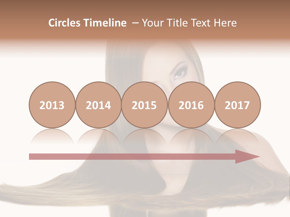 Hair Model Long PowerPoint Template
