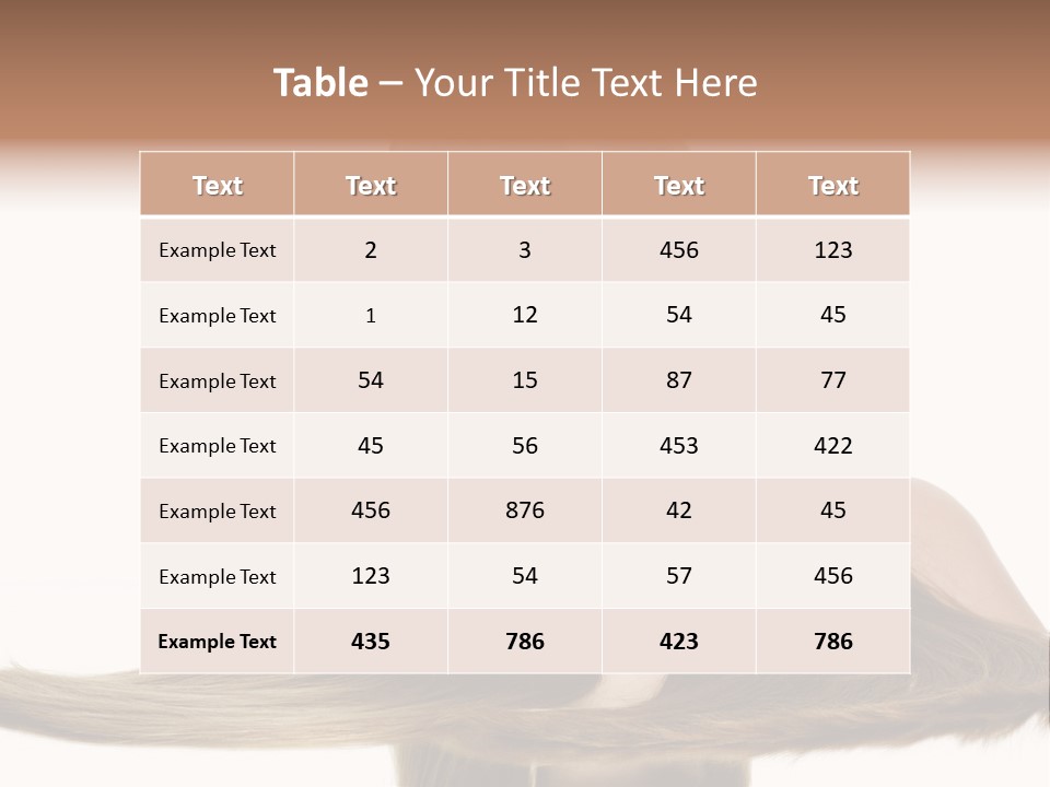 Hair Model Long PowerPoint Template
