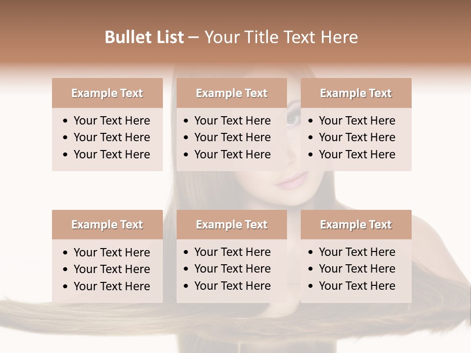 Hair Model Long PowerPoint Template