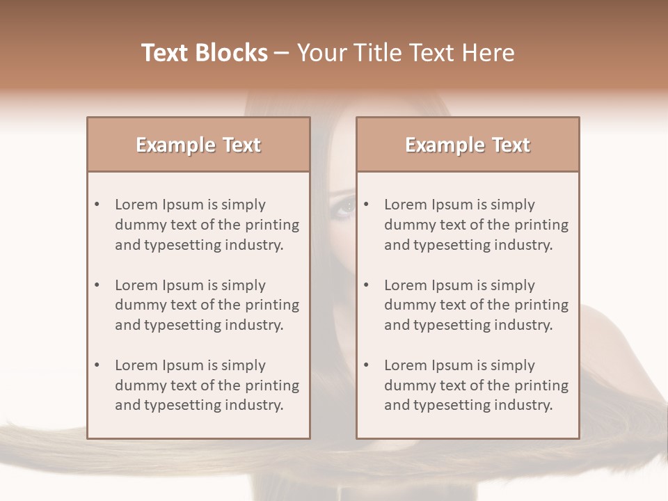 Hair Model Long PowerPoint Template