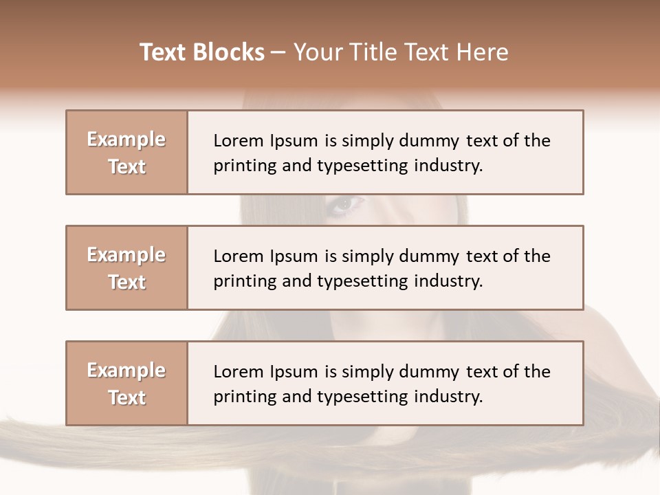 Hair Model Long PowerPoint Template