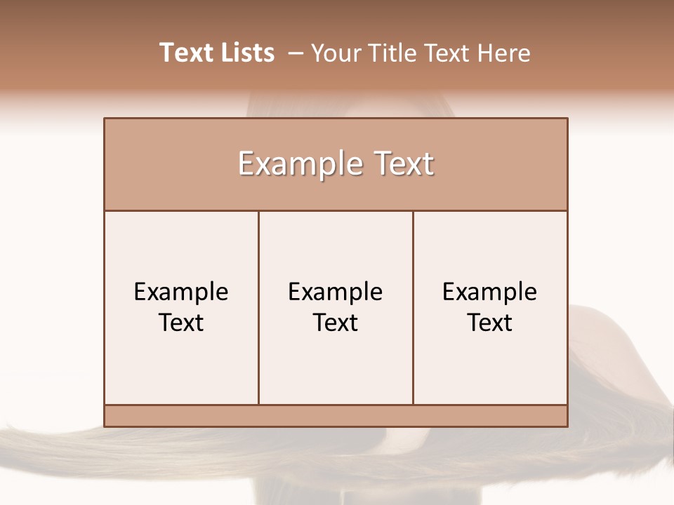 Hair Model Long PowerPoint Template