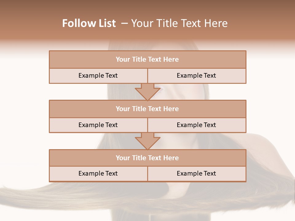 Hair Model Long PowerPoint Template