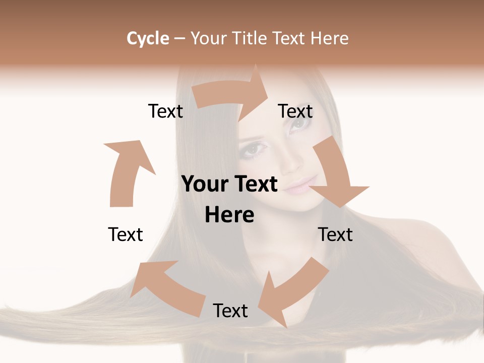 Hair Model Long PowerPoint Template