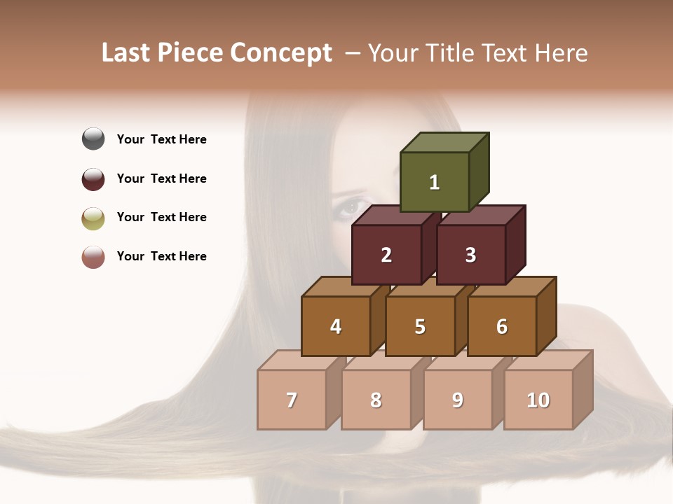 Hair Model Long PowerPoint Template
