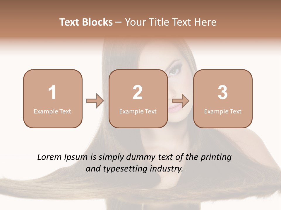 Hair Model Long PowerPoint Template