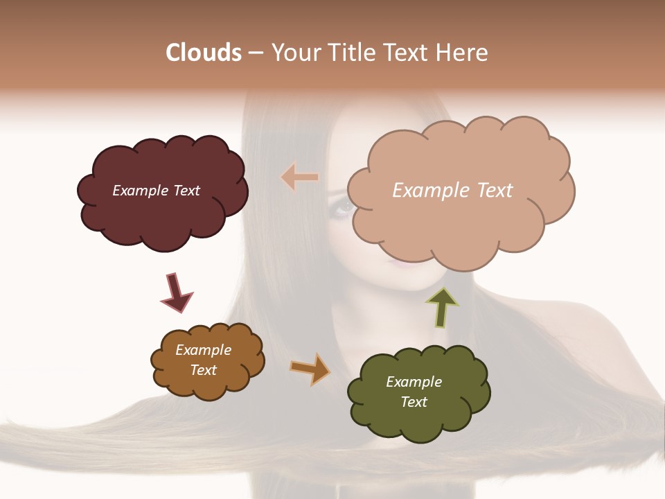 Hair Model Long PowerPoint Template