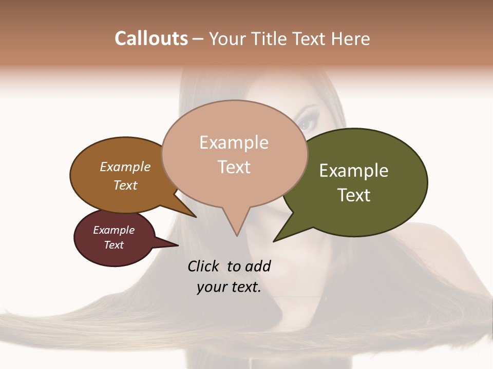 Hair Model Long PowerPoint Template