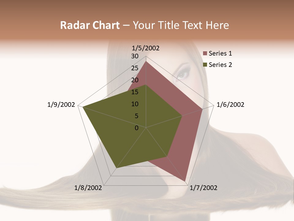 Hair Model Long PowerPoint Template