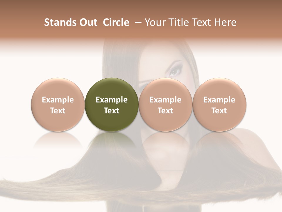 Hair Model Long PowerPoint Template