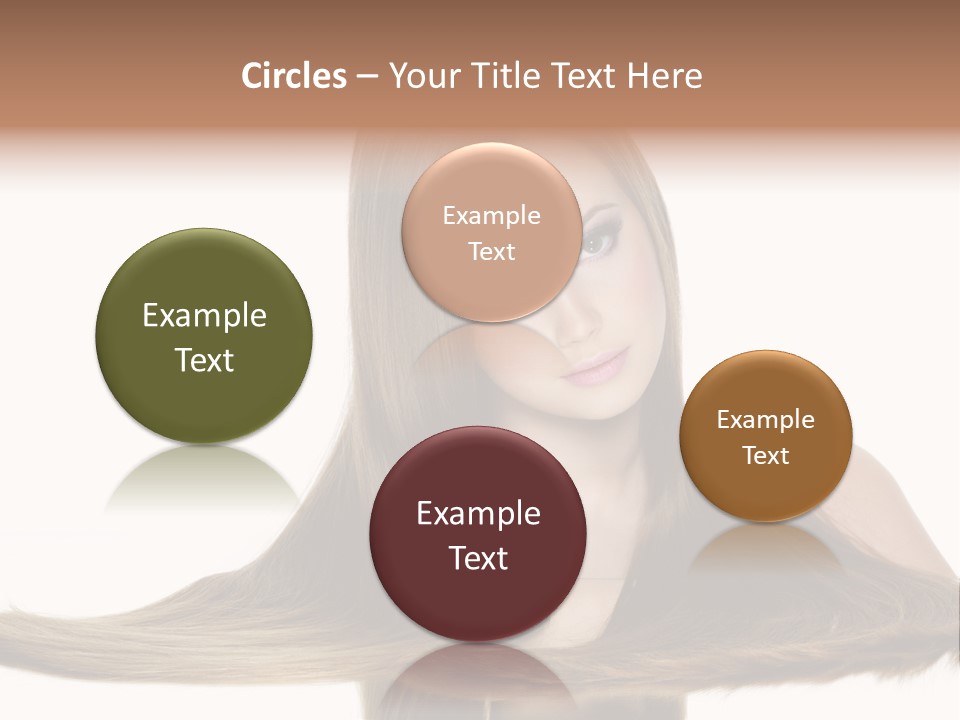 Hair Model Long PowerPoint Template