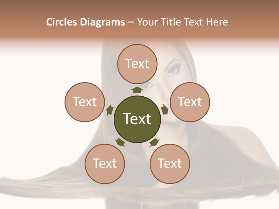 Hair Model Long PowerPoint Template