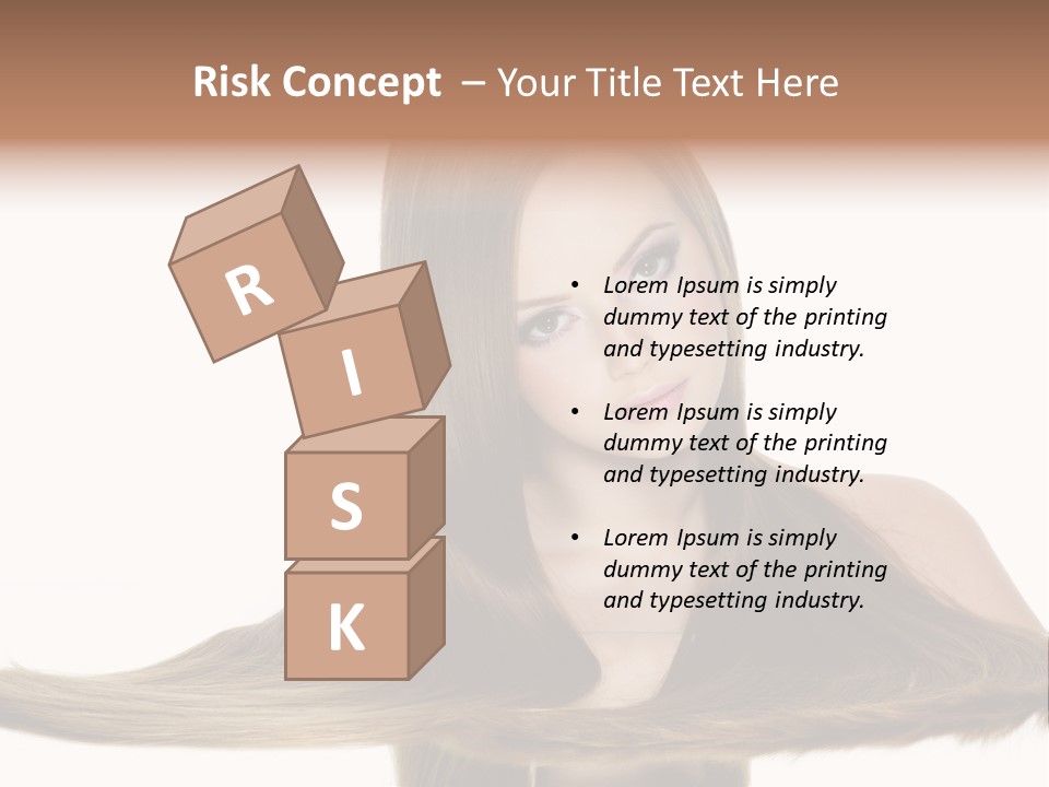 Hair Model Long PowerPoint Template