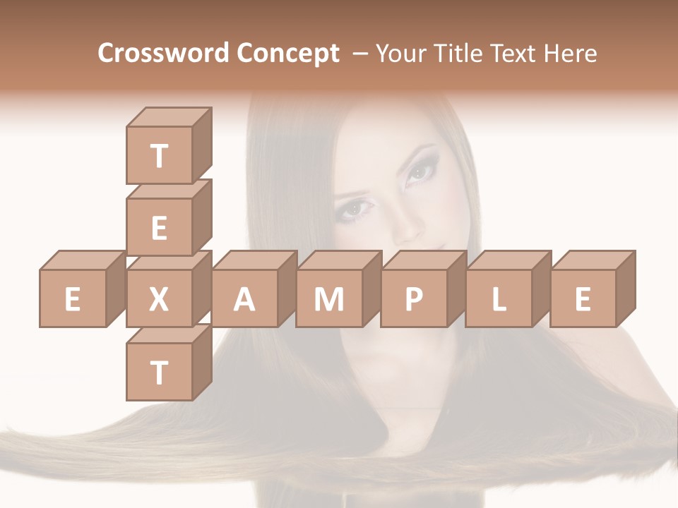 Hair Model Long PowerPoint Template