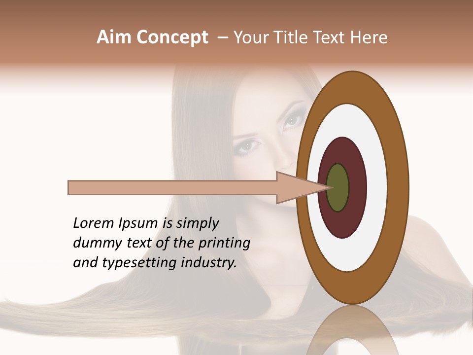 Hair Model Long PowerPoint Template