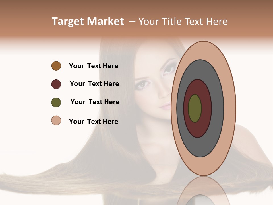 Hair Model Long PowerPoint Template
