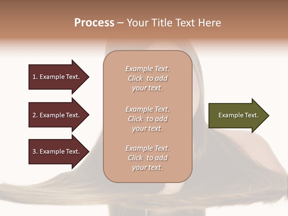 Hair Model Long PowerPoint Template