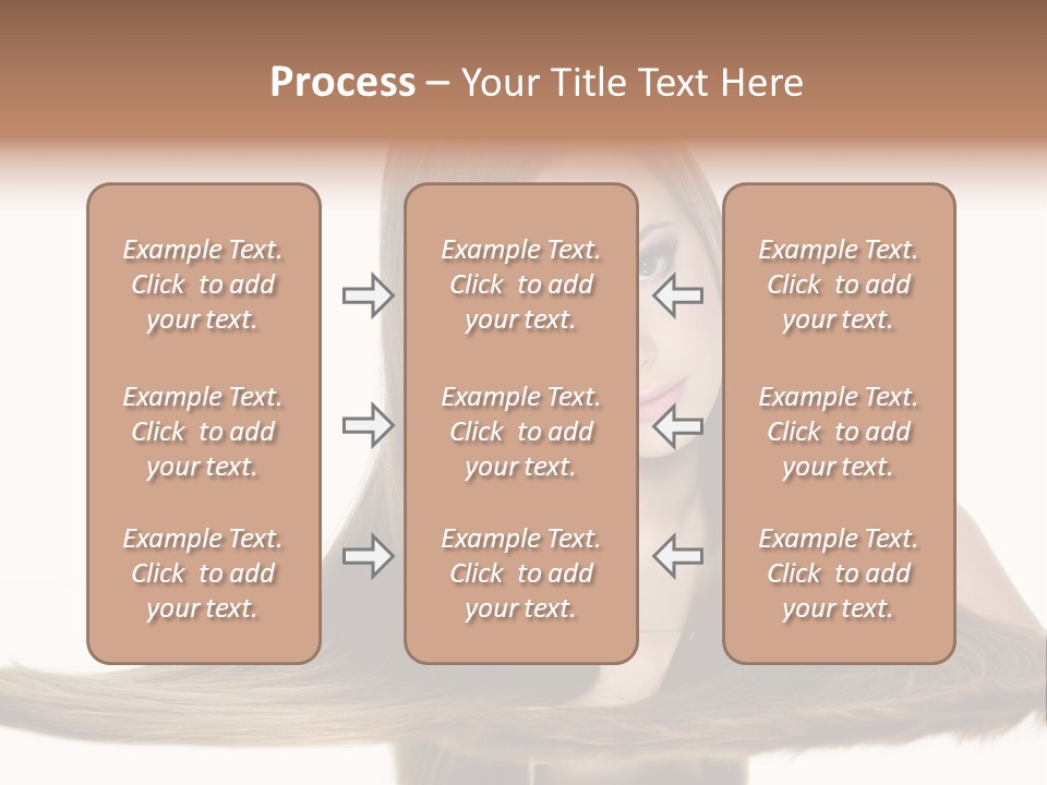 Hair Model Long PowerPoint Template