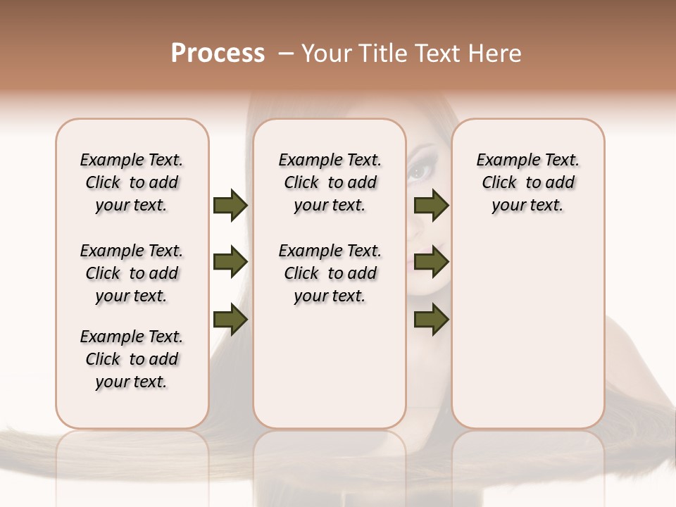 Hair Model Long PowerPoint Template