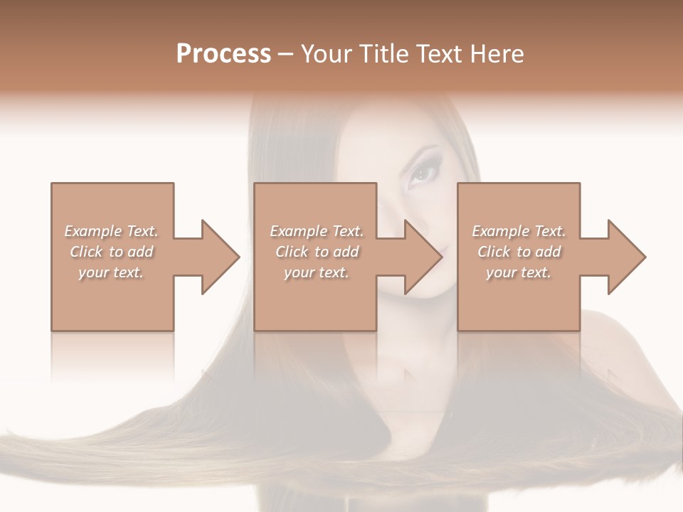 Hair Model Long PowerPoint Template