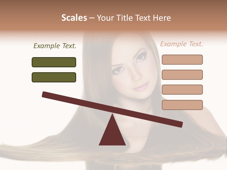 Hair Model Long PowerPoint Template