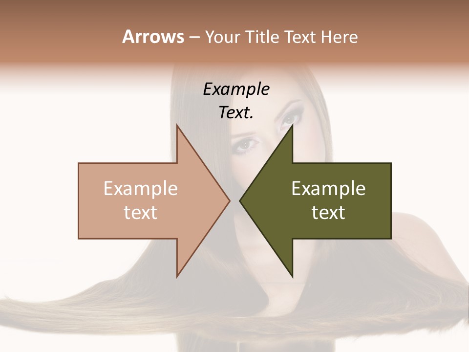 Hair Model Long PowerPoint Template