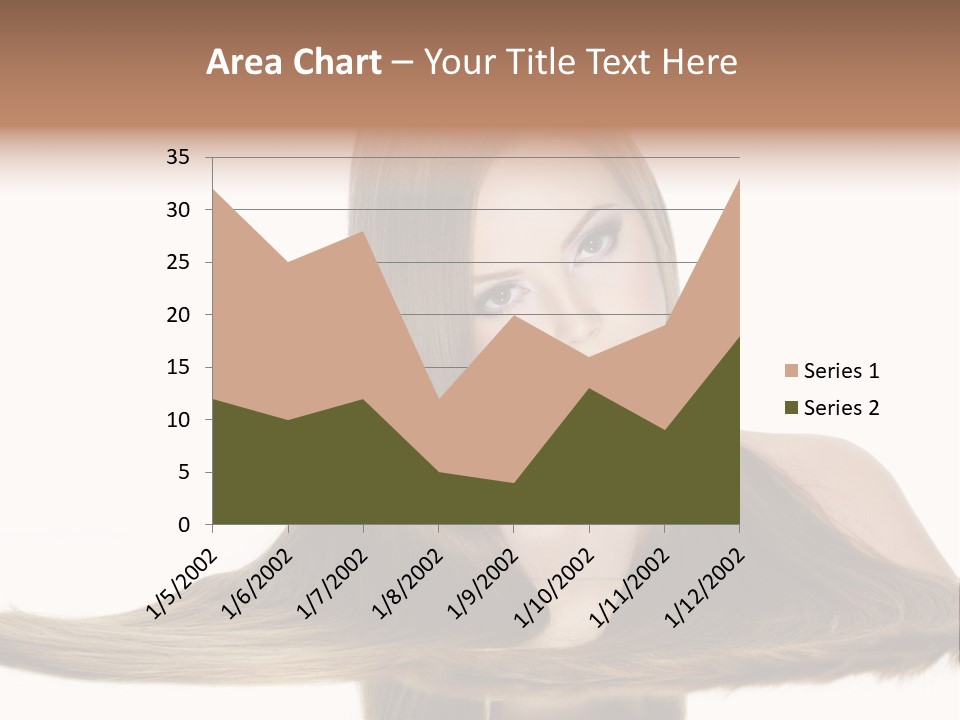 Hair Model Long PowerPoint Template