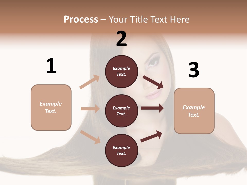 Hair Model Long PowerPoint Template