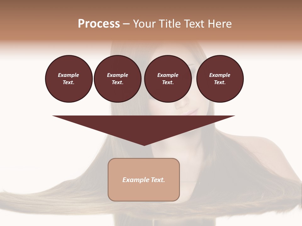 Hair Model Long PowerPoint Template