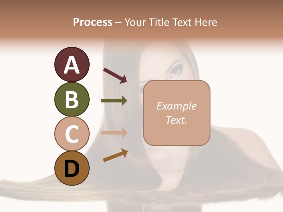 Hair Model Long PowerPoint Template