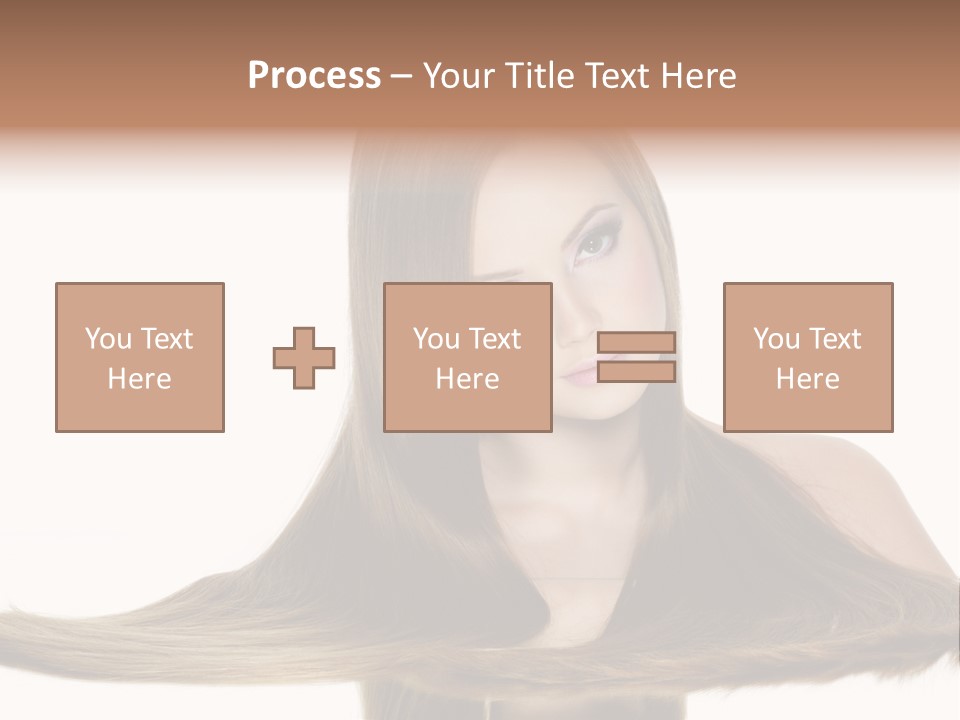 Hair Model Long PowerPoint Template