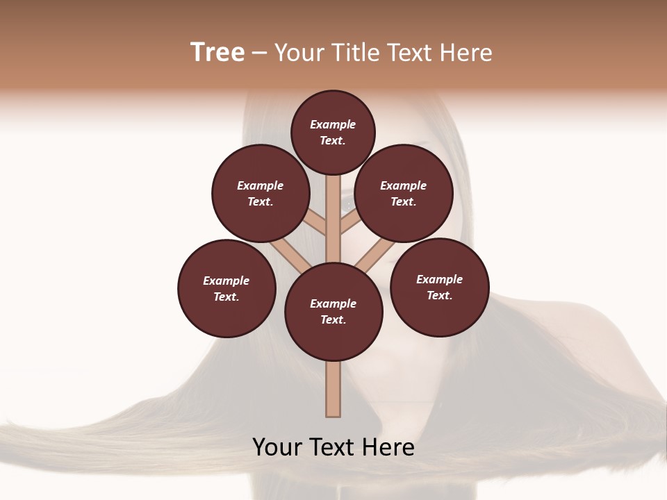 Hair Model Long PowerPoint Template