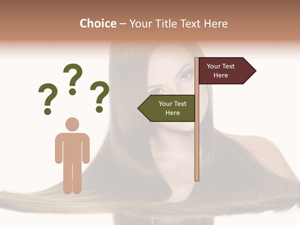 Hair Model Long PowerPoint Template