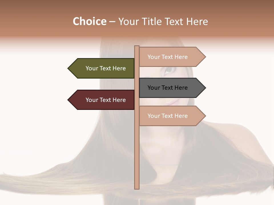 Hair Model Long PowerPoint Template