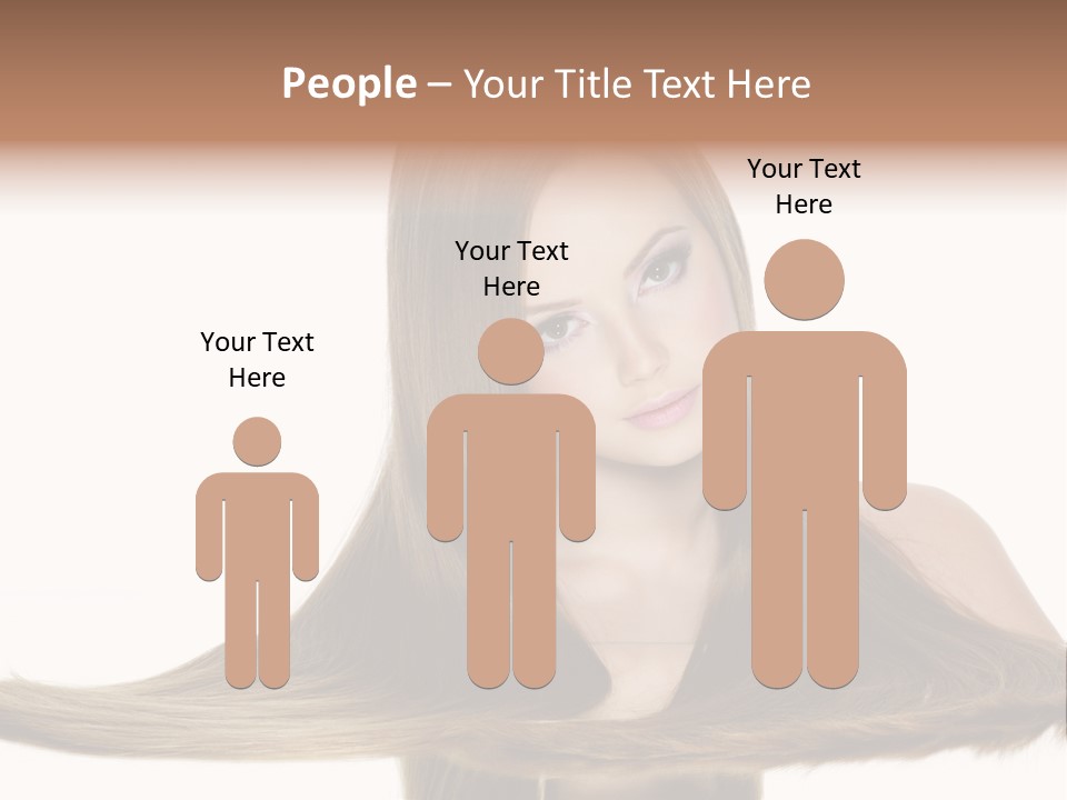 Hair Model Long PowerPoint Template
