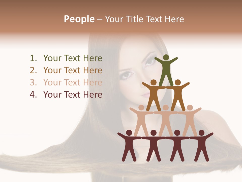 Hair Model Long PowerPoint Template