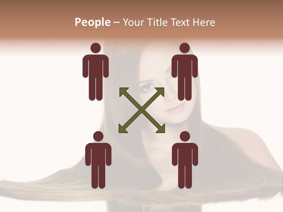 Hair Model Long PowerPoint Template