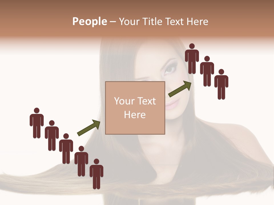 Hair Model Long PowerPoint Template