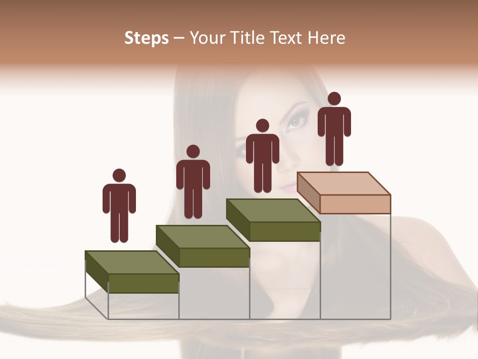 Hair Model Long PowerPoint Template