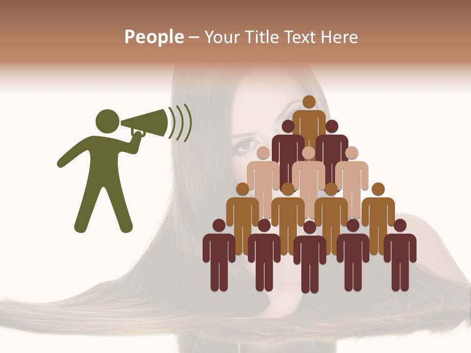 Hair Model Long PowerPoint Template