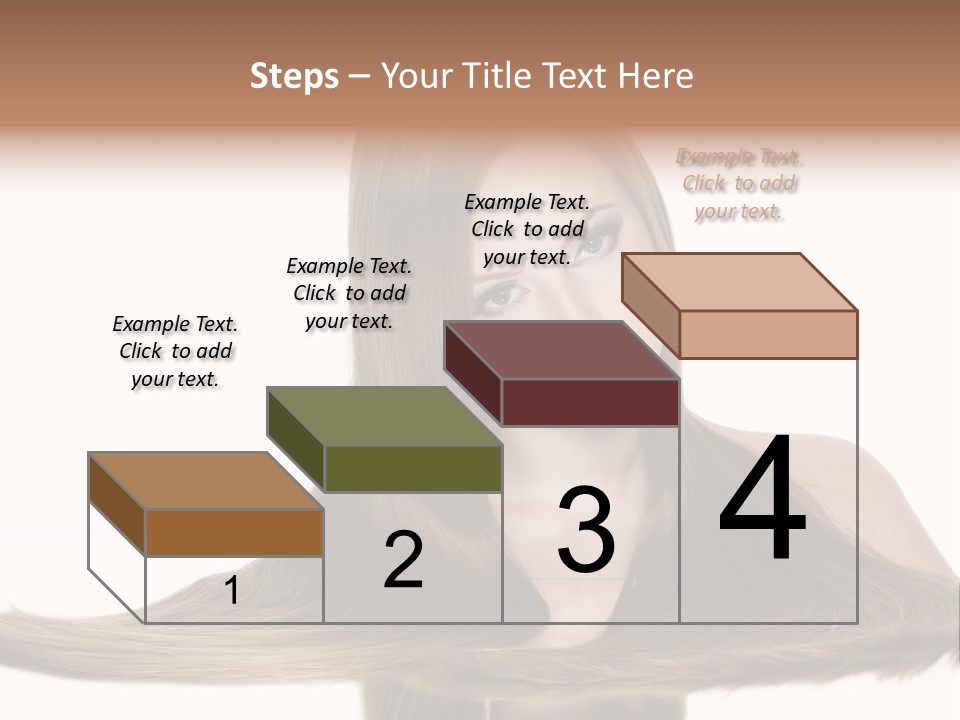 Hair Model Long PowerPoint Template