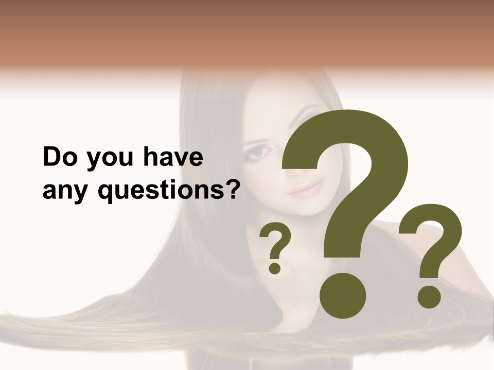 Hair Model Long PowerPoint Template