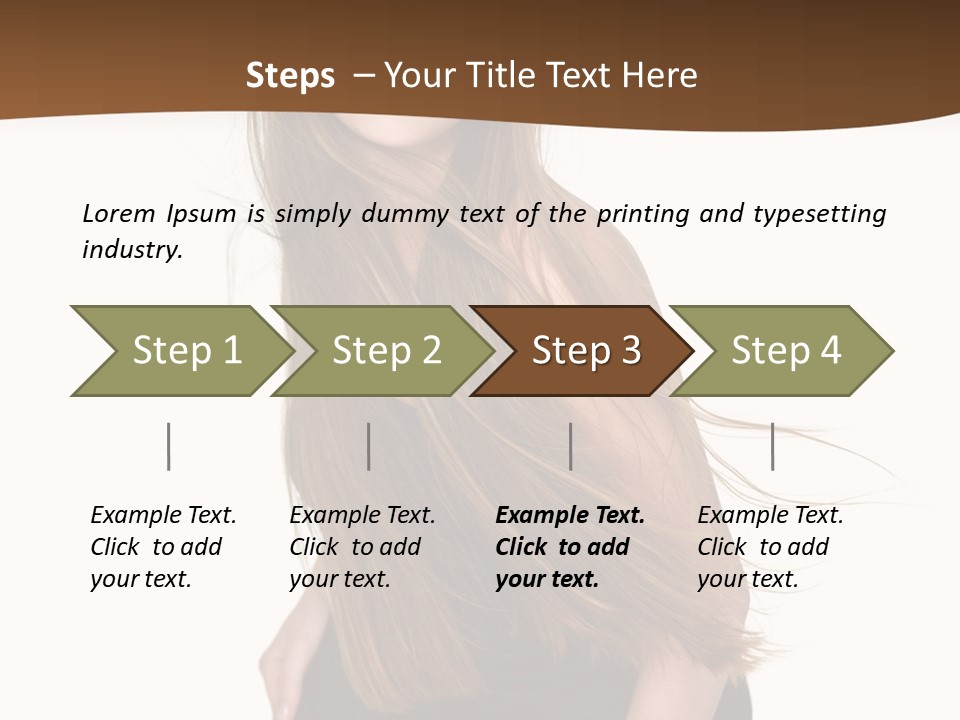 Shake Beautiful Teenager PowerPoint Template