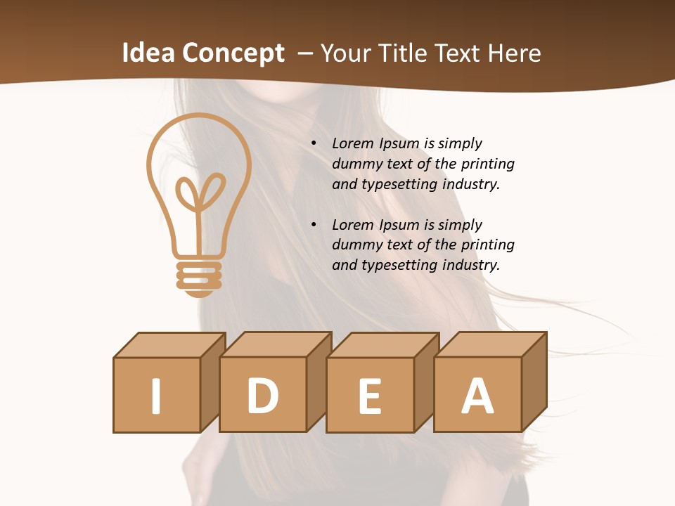 Shake Beautiful Teenager PowerPoint Template