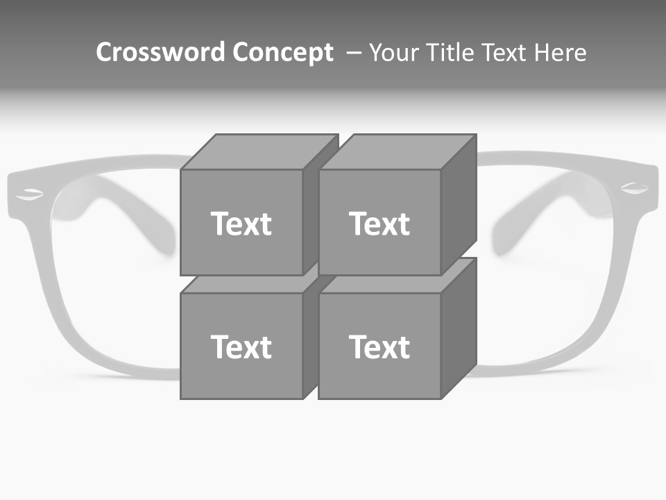 Geek Eyewear Eyeglasses PowerPoint Template