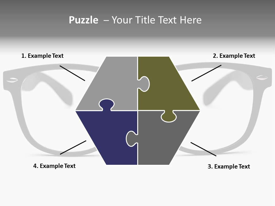Geek Eyewear Eyeglasses PowerPoint Template