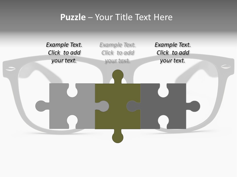 Geek Eyewear Eyeglasses PowerPoint Template