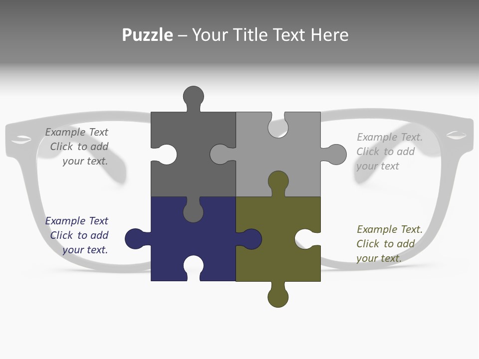 Geek Eyewear Eyeglasses PowerPoint Template