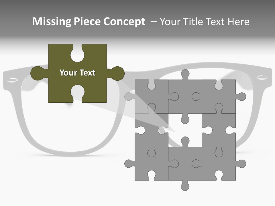 Geek Eyewear Eyeglasses PowerPoint Template